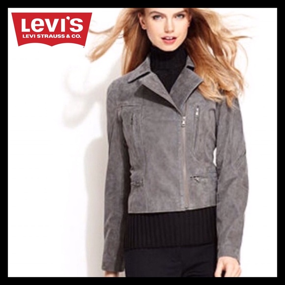 Levi's Jackets & Blazers - LEVI’S Leather Suede Asymmetrical 
Moto Jacket
